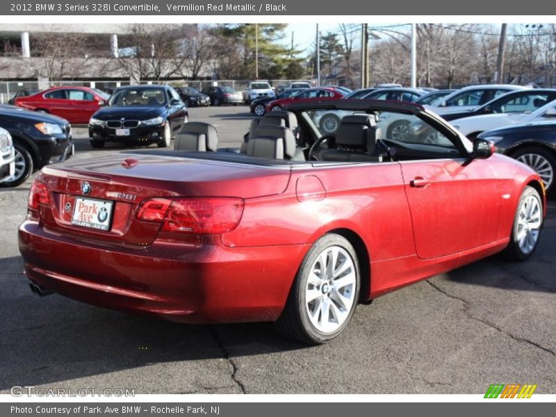 Vermilion Red Metallic / Black 2012 BMW 3 Series 328i Convertible