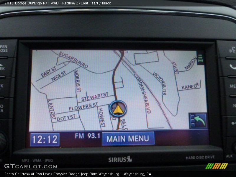Navigation of 2013 Durango R/T AWD