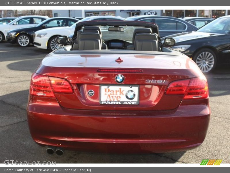 Vermilion Red Metallic / Black 2012 BMW 3 Series 328i Convertible