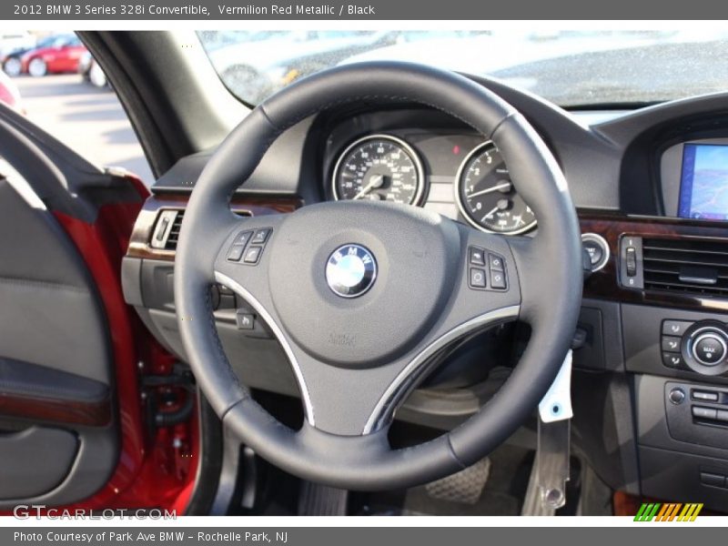 Vermilion Red Metallic / Black 2012 BMW 3 Series 328i Convertible