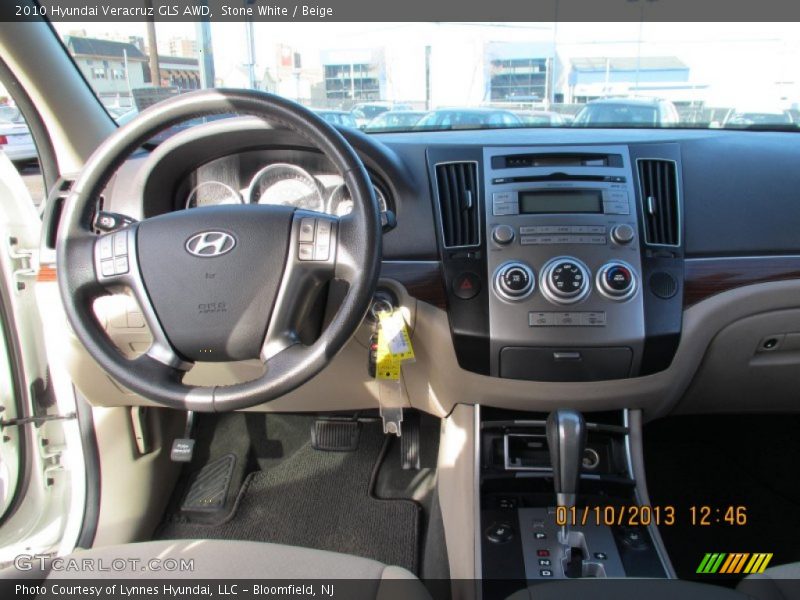 Stone White / Beige 2010 Hyundai Veracruz GLS AWD
