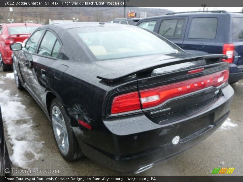 Pitch Black / Black/Light Frost Beige 2012 Dodge Charger R/T Max