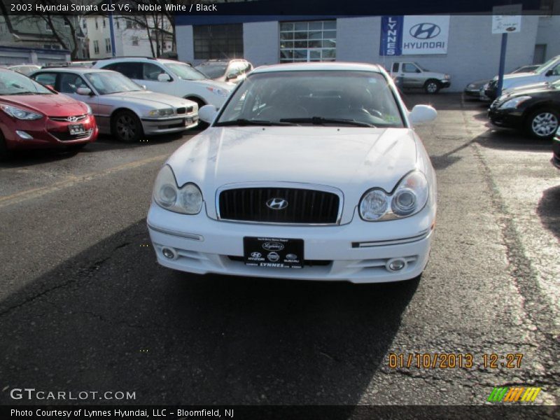 Noble White / Black 2003 Hyundai Sonata GLS V6