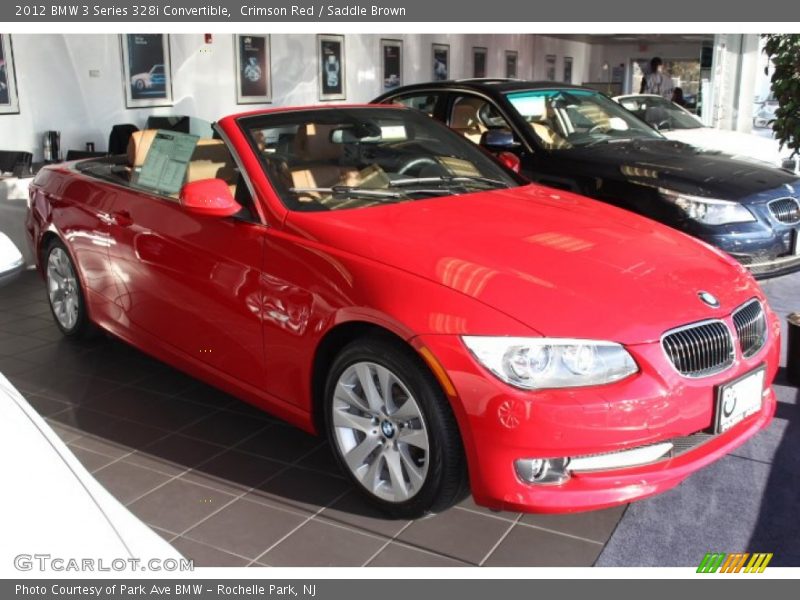 Crimson Red / Saddle Brown 2012 BMW 3 Series 328i Convertible