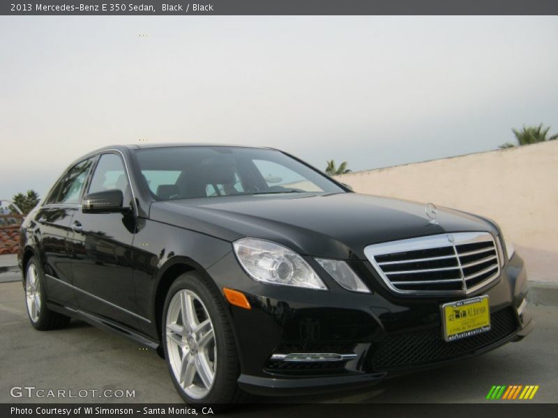 Black / Black 2013 Mercedes-Benz E 350 Sedan