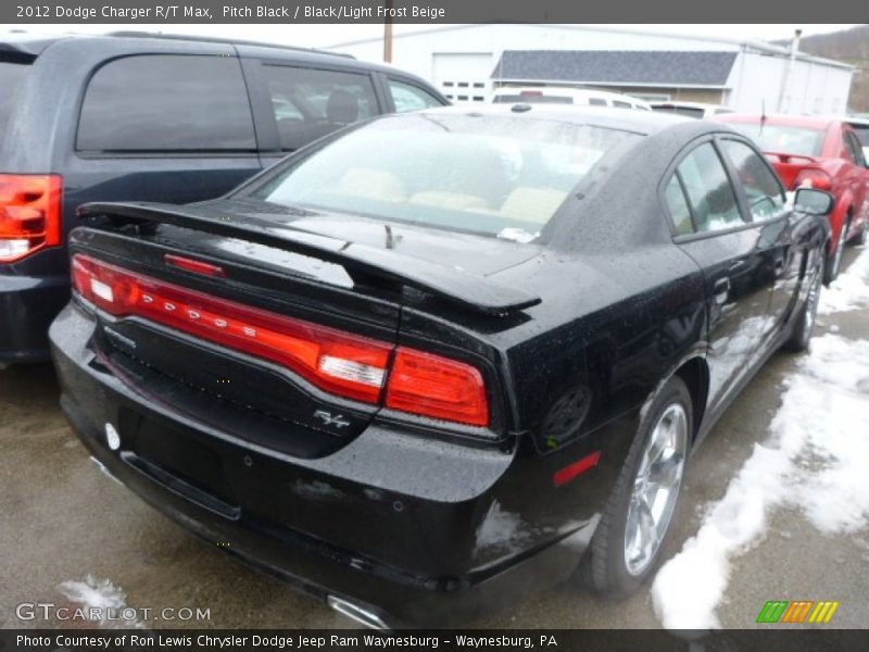 Pitch Black / Black/Light Frost Beige 2012 Dodge Charger R/T Max