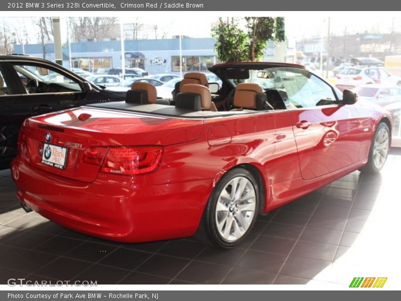 Crimson Red / Saddle Brown 2012 BMW 3 Series 328i Convertible