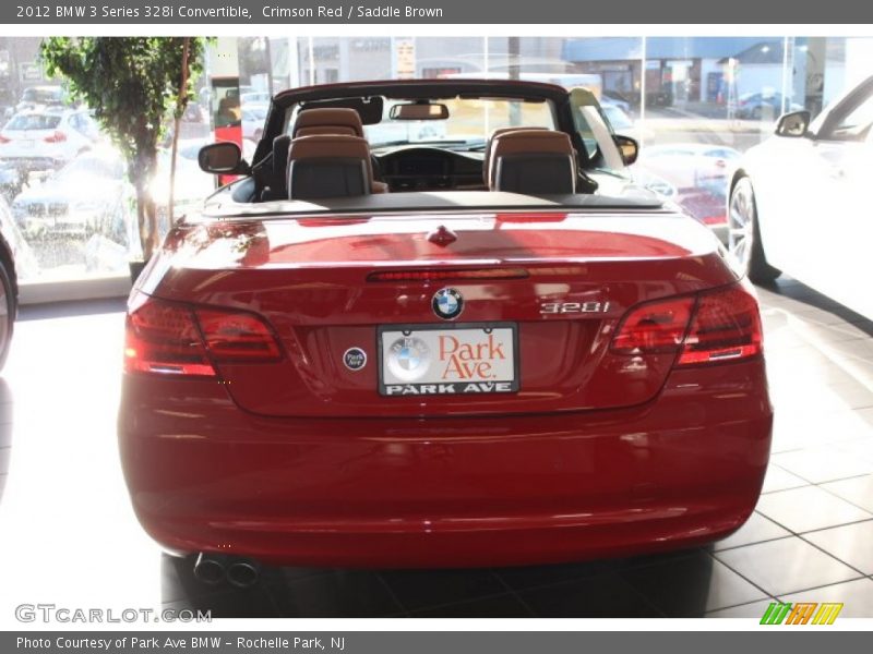 Crimson Red / Saddle Brown 2012 BMW 3 Series 328i Convertible