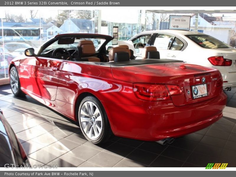 Crimson Red / Saddle Brown 2012 BMW 3 Series 328i Convertible
