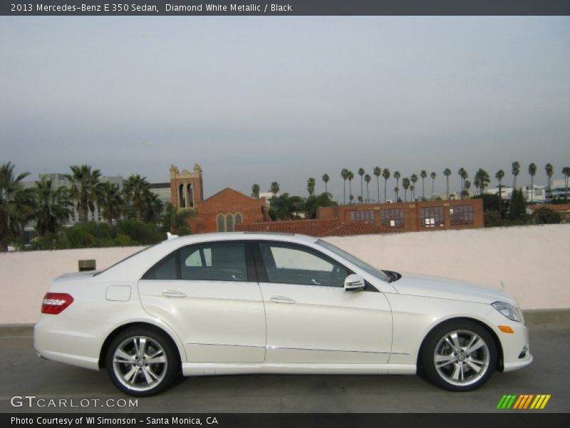 Diamond White Metallic / Black 2013 Mercedes-Benz E 350 Sedan