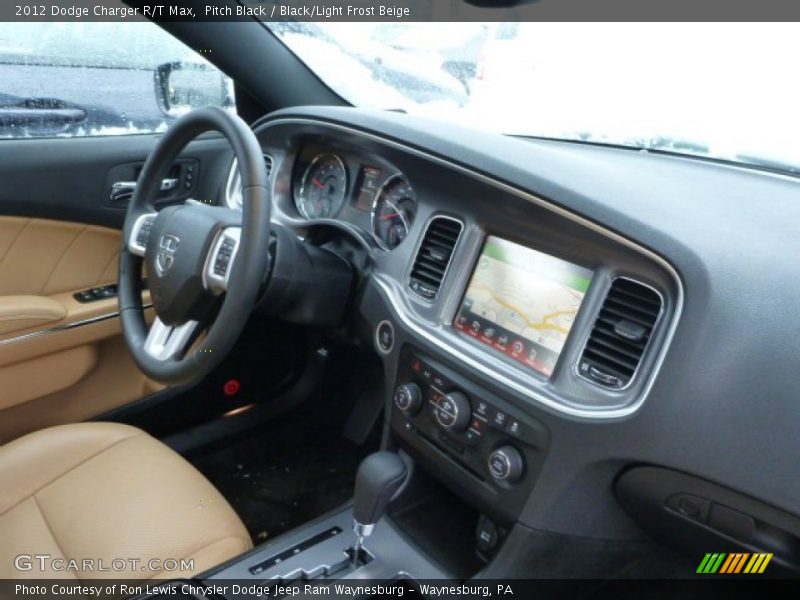 Pitch Black / Black/Light Frost Beige 2012 Dodge Charger R/T Max
