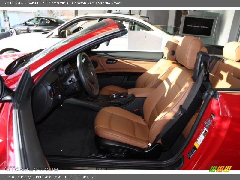 Crimson Red / Saddle Brown 2012 BMW 3 Series 328i Convertible