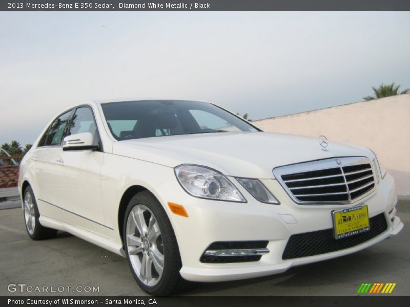 Diamond White Metallic / Black 2013 Mercedes-Benz E 350 Sedan