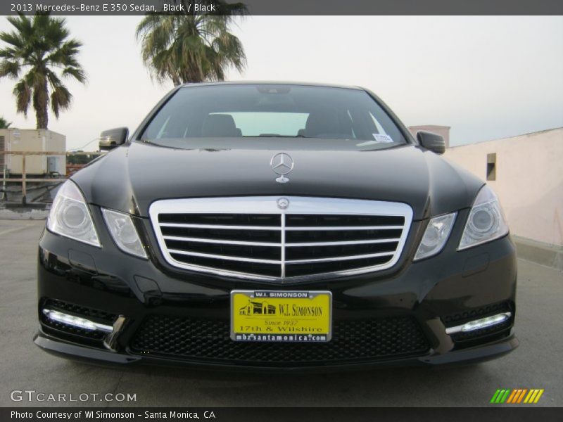 Black / Black 2013 Mercedes-Benz E 350 Sedan