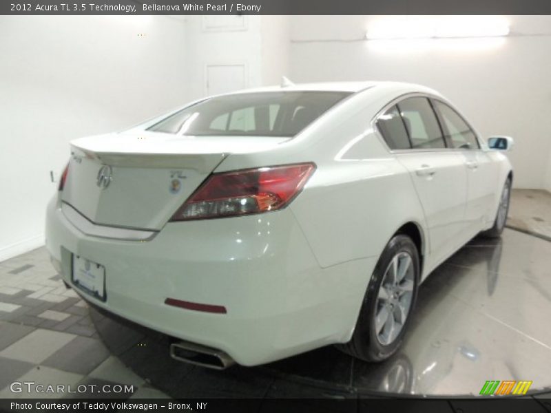 Bellanova White Pearl / Ebony 2012 Acura TL 3.5 Technology