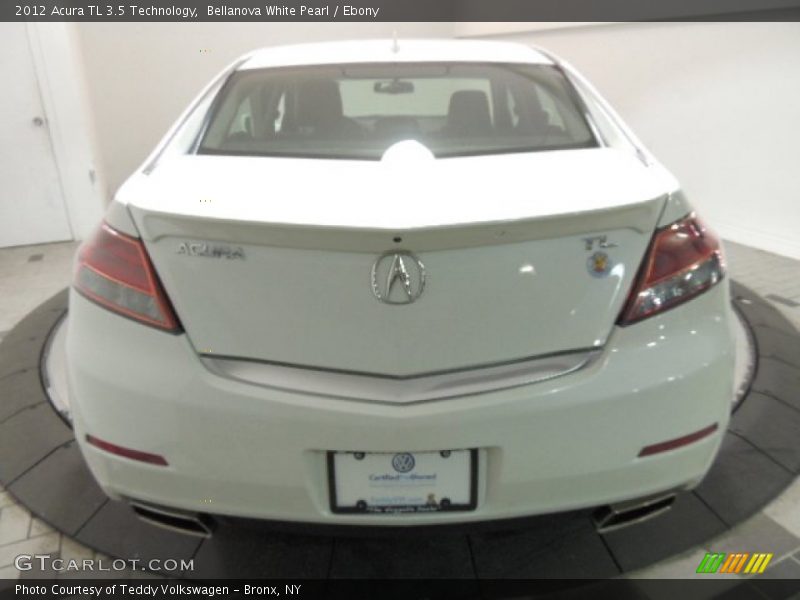 Bellanova White Pearl / Ebony 2012 Acura TL 3.5 Technology