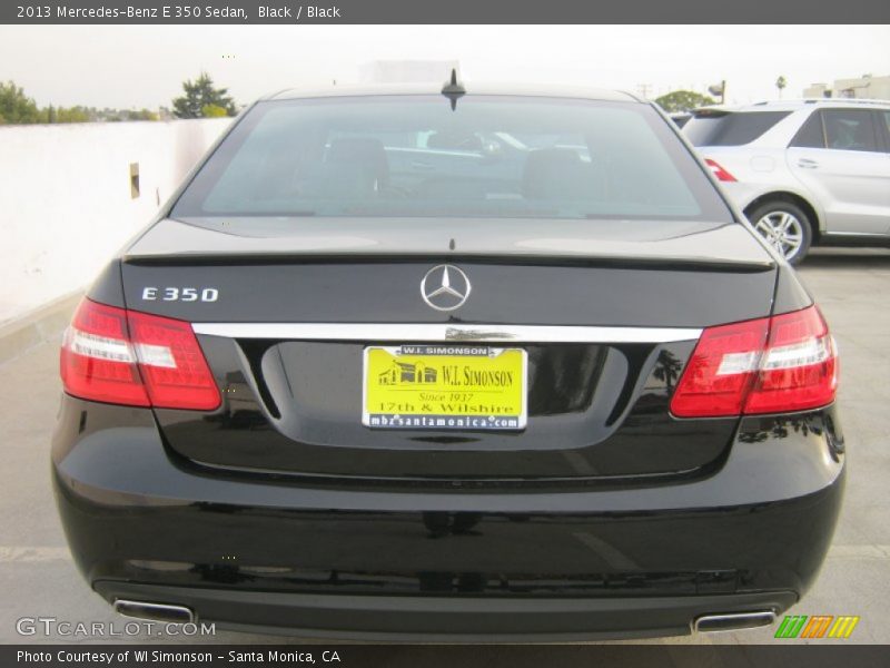 Black / Black 2013 Mercedes-Benz E 350 Sedan