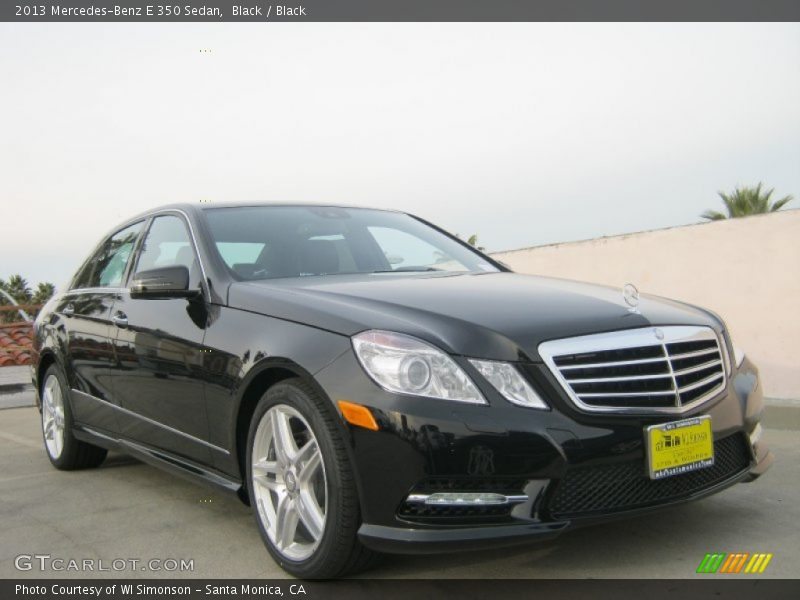 Black / Black 2013 Mercedes-Benz E 350 Sedan