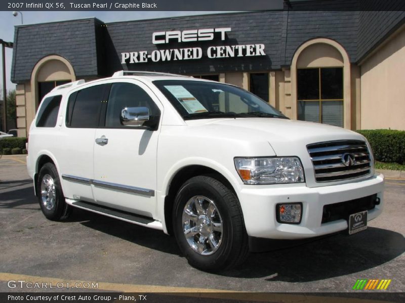 Tuscan Pearl / Graphite Black 2007 Infiniti QX 56