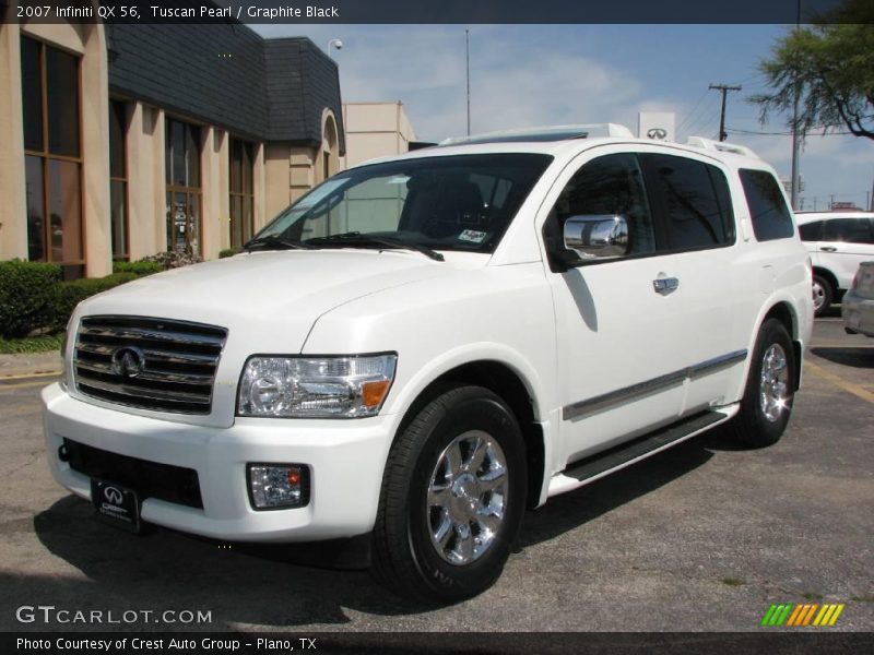 Tuscan Pearl / Graphite Black 2007 Infiniti QX 56
