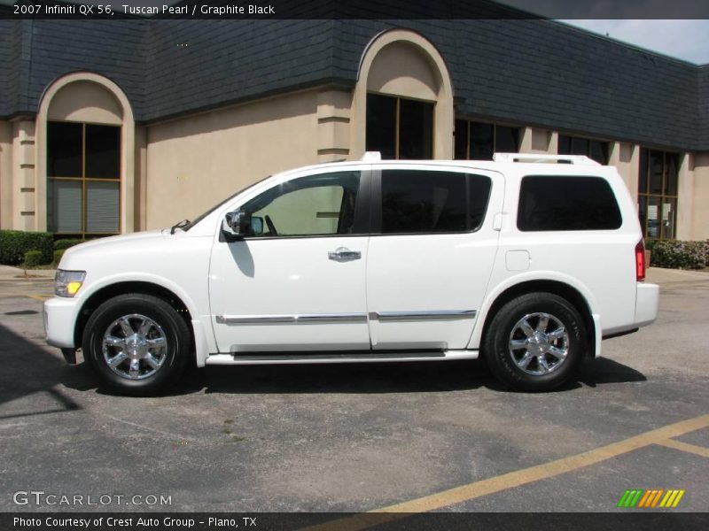 Tuscan Pearl / Graphite Black 2007 Infiniti QX 56