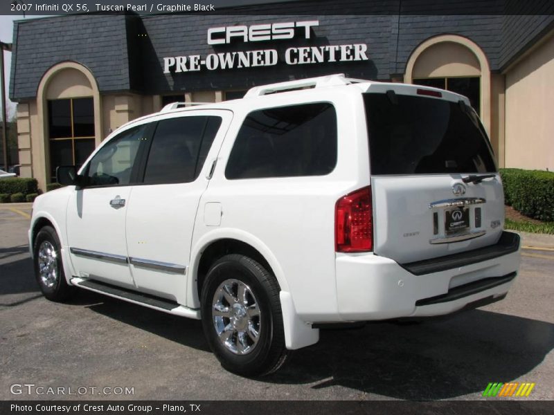 Tuscan Pearl / Graphite Black 2007 Infiniti QX 56