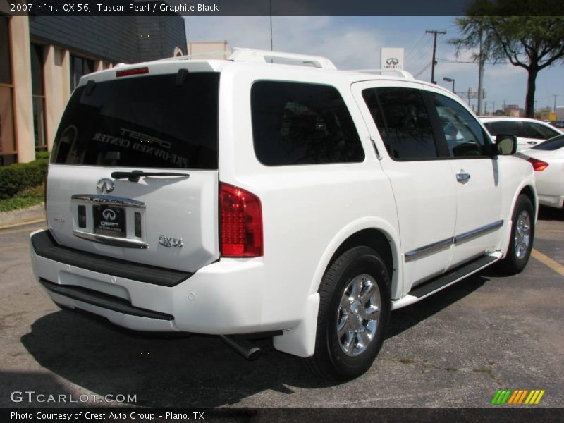 Tuscan Pearl / Graphite Black 2007 Infiniti QX 56