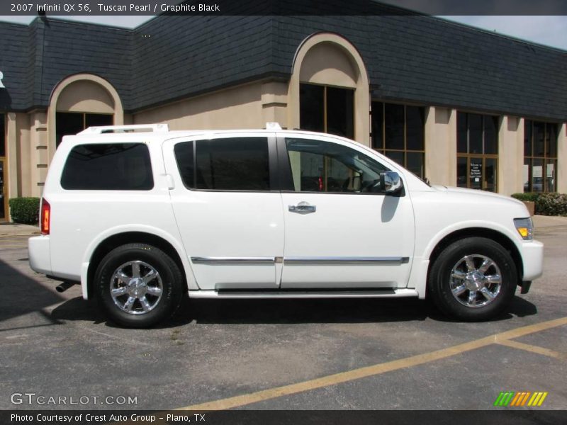 Tuscan Pearl / Graphite Black 2007 Infiniti QX 56