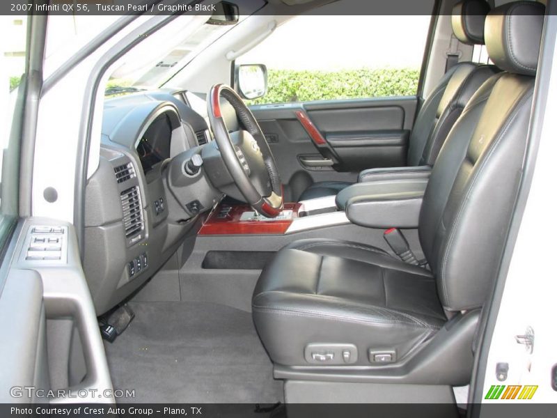 Tuscan Pearl / Graphite Black 2007 Infiniti QX 56