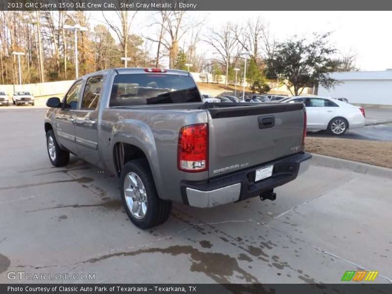 Steel Gray Metallic / Ebony 2013 GMC Sierra 1500 SLE Crew Cab