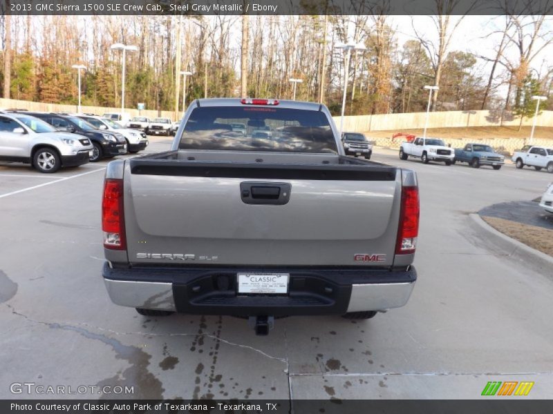 Steel Gray Metallic / Ebony 2013 GMC Sierra 1500 SLE Crew Cab