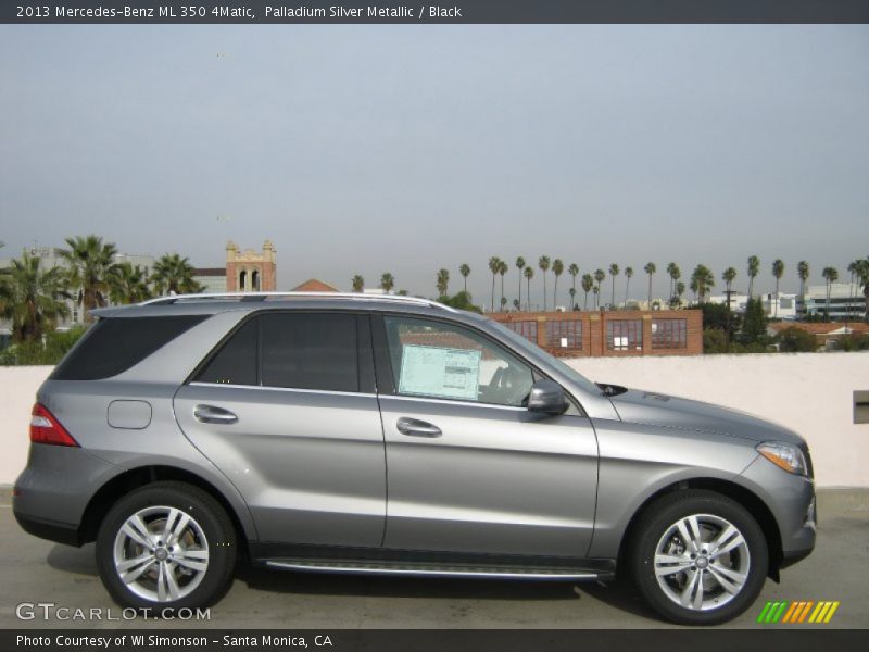 Palladium Silver Metallic / Black 2013 Mercedes-Benz ML 350 4Matic