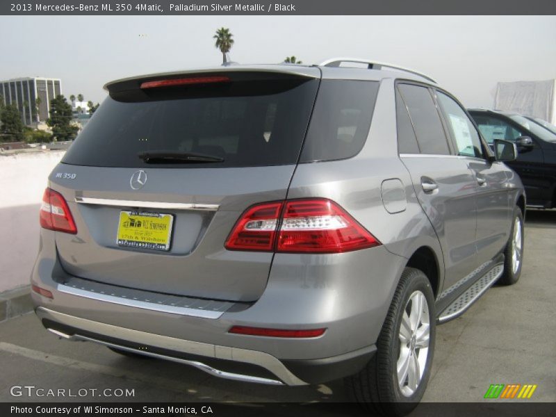 Palladium Silver Metallic / Black 2013 Mercedes-Benz ML 350 4Matic