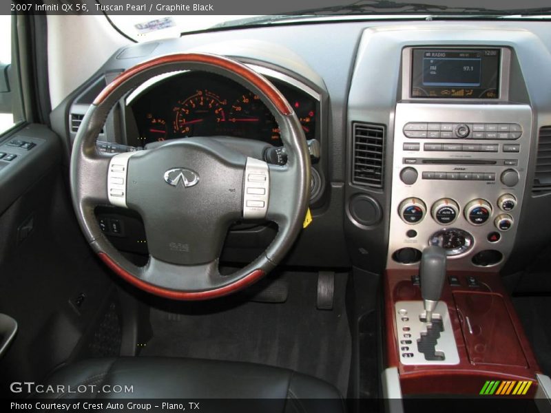 Tuscan Pearl / Graphite Black 2007 Infiniti QX 56
