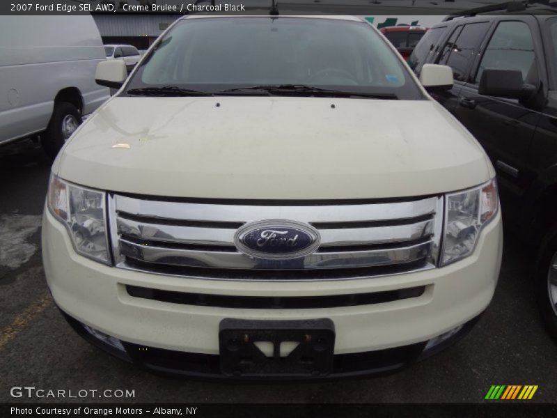 Creme Brulee / Charcoal Black 2007 Ford Edge SEL AWD