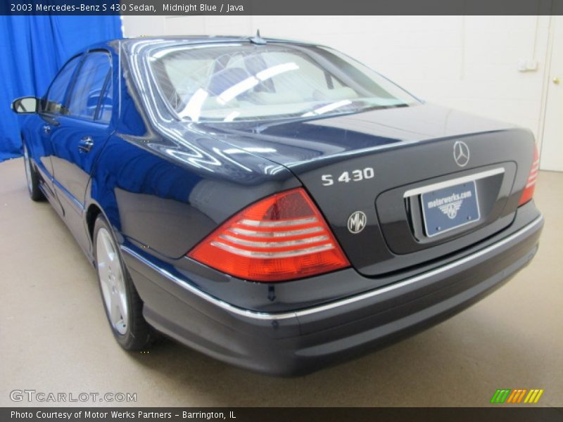 Midnight Blue / Java 2003 Mercedes-Benz S 430 Sedan