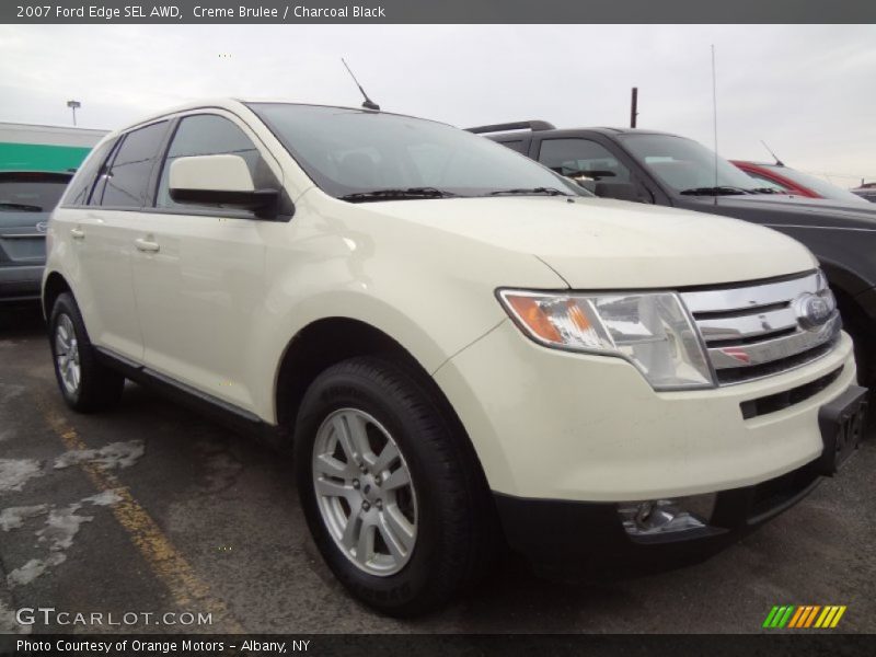 Creme Brulee / Charcoal Black 2007 Ford Edge SEL AWD