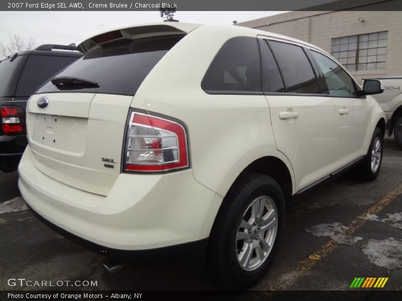 Creme Brulee / Charcoal Black 2007 Ford Edge SEL AWD
