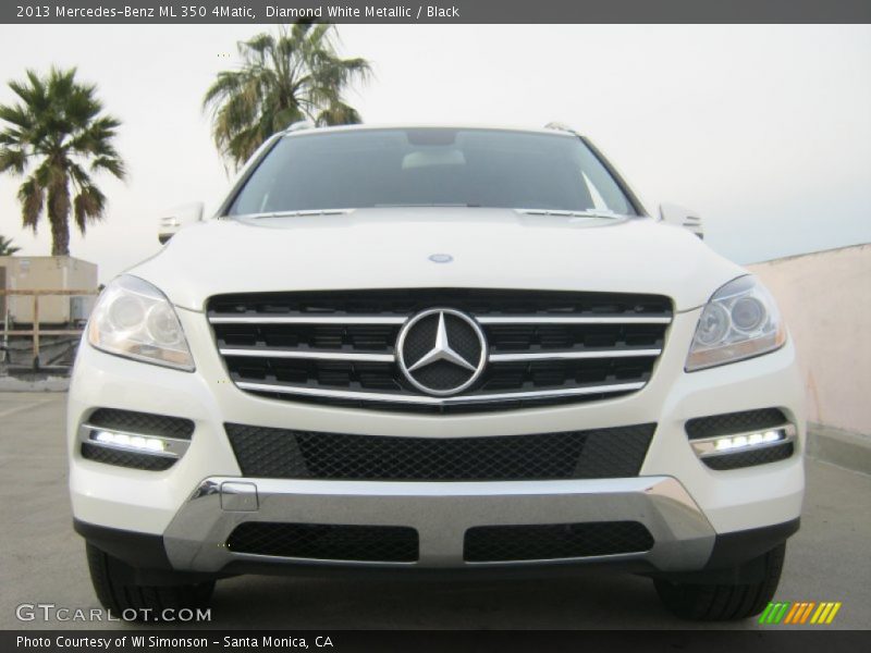 Diamond White Metallic / Black 2013 Mercedes-Benz ML 350 4Matic