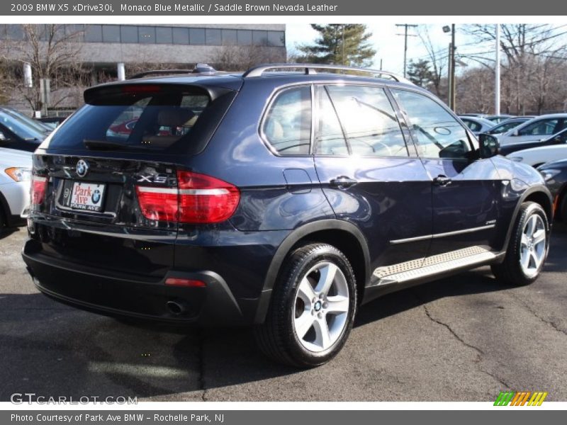 Monaco Blue Metallic / Saddle Brown Nevada Leather 2009 BMW X5 xDrive30i