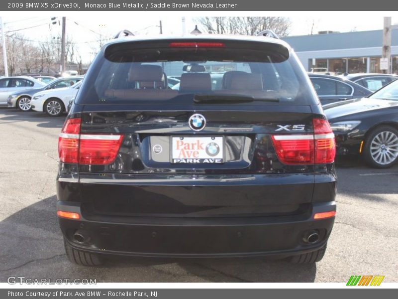 Monaco Blue Metallic / Saddle Brown Nevada Leather 2009 BMW X5 xDrive30i