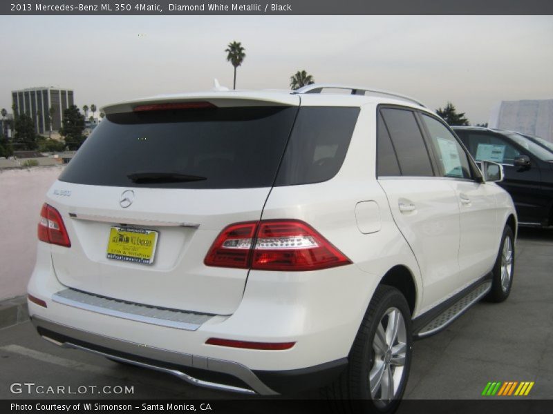 Diamond White Metallic / Black 2013 Mercedes-Benz ML 350 4Matic