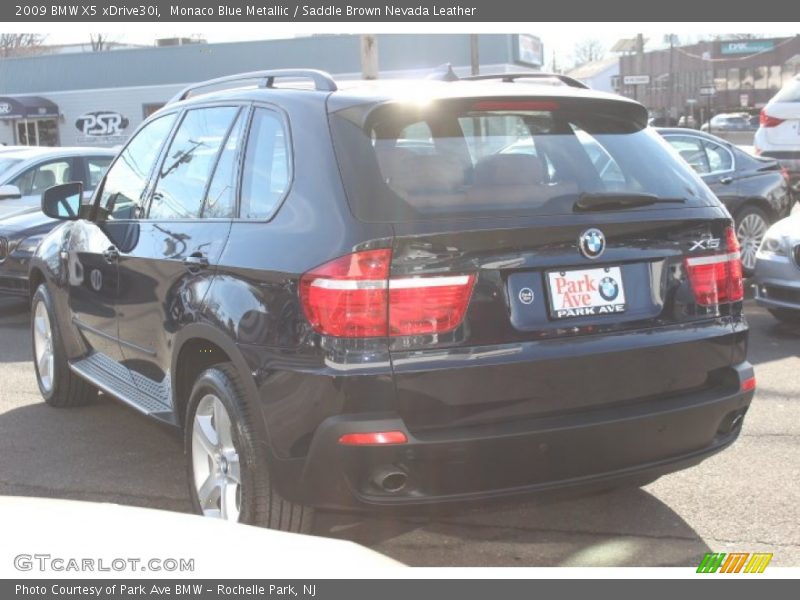 Monaco Blue Metallic / Saddle Brown Nevada Leather 2009 BMW X5 xDrive30i