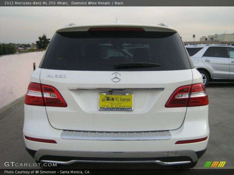 Diamond White Metallic / Black 2013 Mercedes-Benz ML 350 4Matic