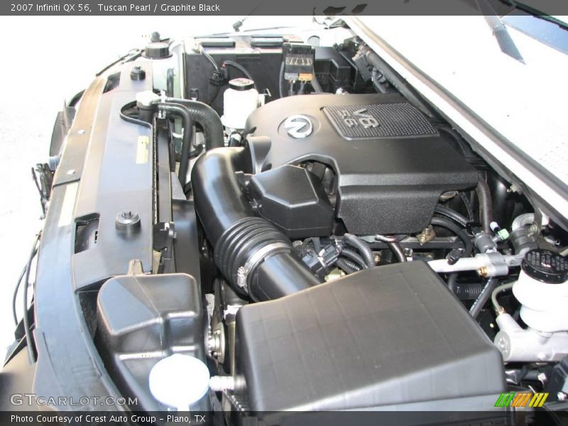 Tuscan Pearl / Graphite Black 2007 Infiniti QX 56