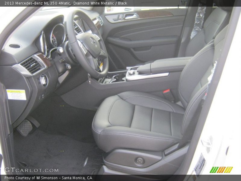 Diamond White Metallic / Black 2013 Mercedes-Benz ML 350 4Matic