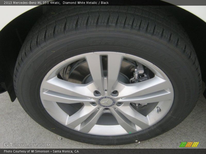 Diamond White Metallic / Black 2013 Mercedes-Benz ML 350 4Matic