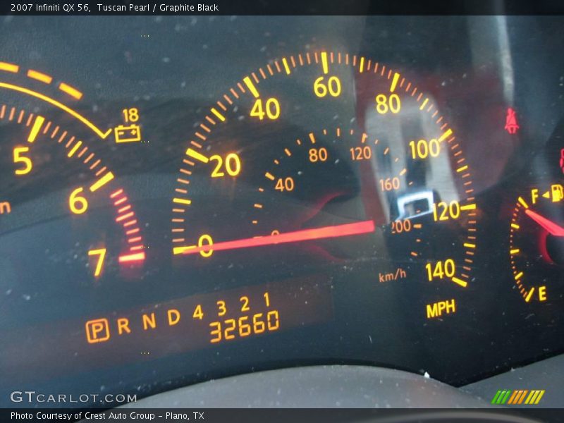 Tuscan Pearl / Graphite Black 2007 Infiniti QX 56