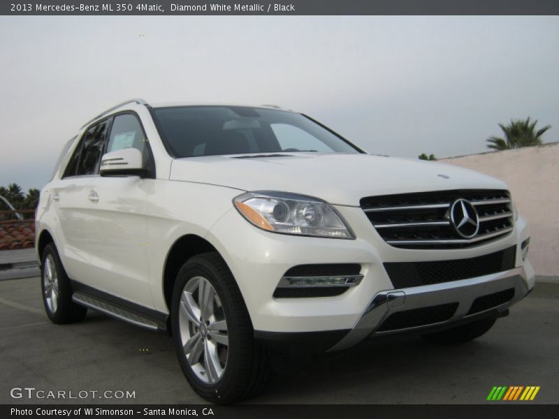 Diamond White Metallic / Black 2013 Mercedes-Benz ML 350 4Matic