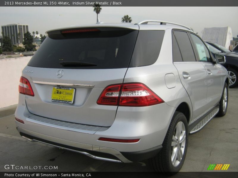 Iridium Silver Metallic / Black 2013 Mercedes-Benz ML 350 4Matic